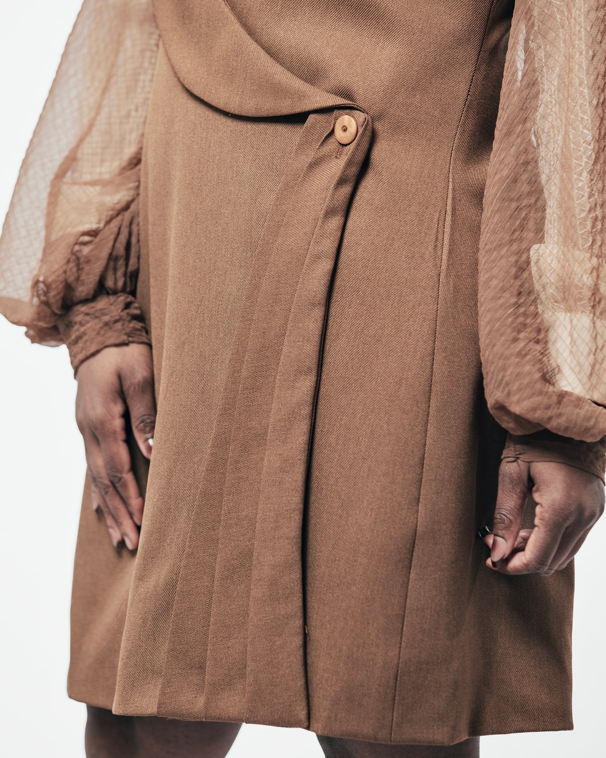 The Tailored Brown Collar Tunic