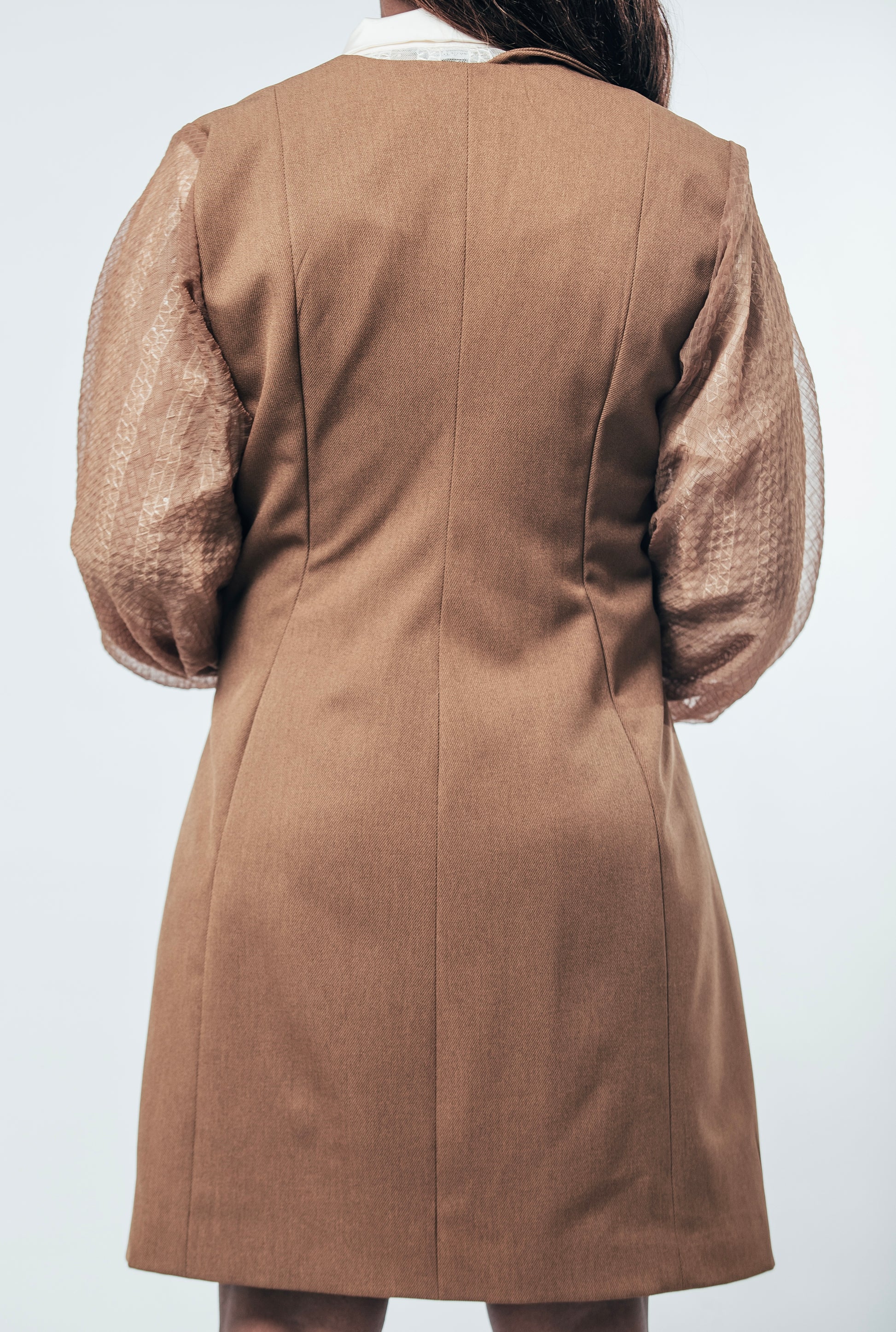The Tailored Brown Collar Tunic